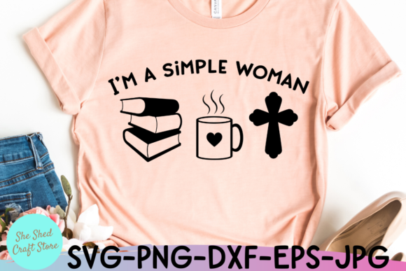 I’m a Simple Women SVG: Book Lover Graphics for Crafts
