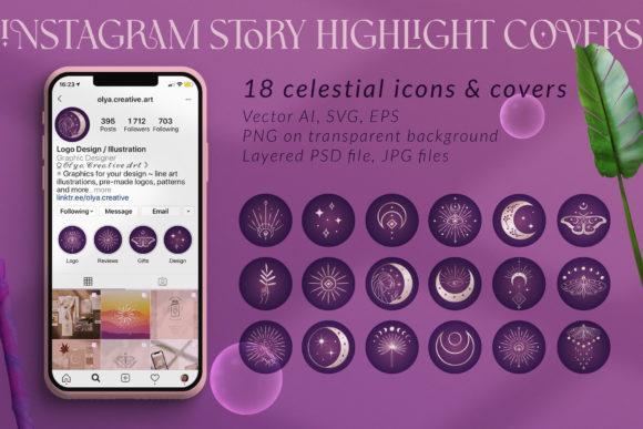 Instagram Story Highlight Covers & Icons Graphics
