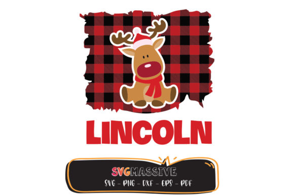 Lincoln Red Plaid Christmas SVG: Graphics for Crafts & Seasonal Branding