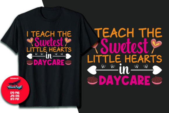 T-Shirt Cute Daycare Teacher Vector