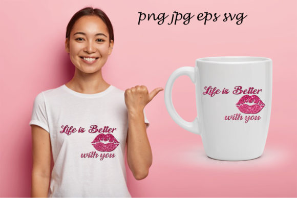 Valentines, Life is ... Graphics for Crafts